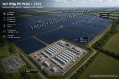 369 MWp PV / 369 MW x 4-hour battery storage project